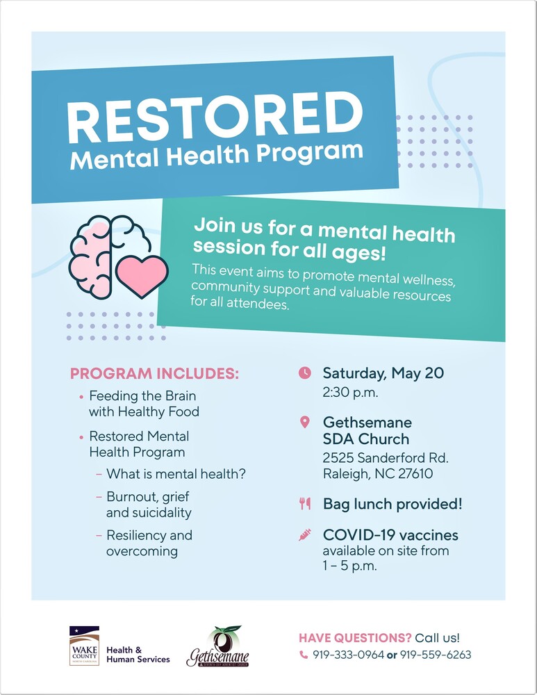Mental Health Information with regarding a session 