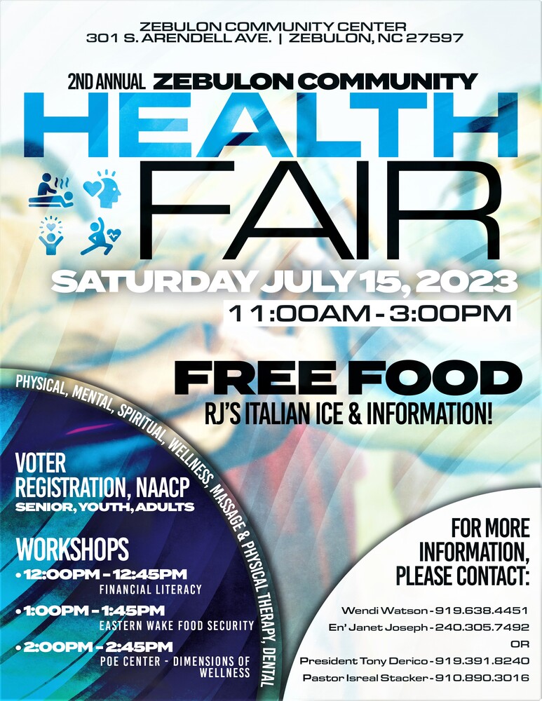 Information regarding a Health Fair 