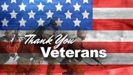 An American Flag thanking the Veterans 