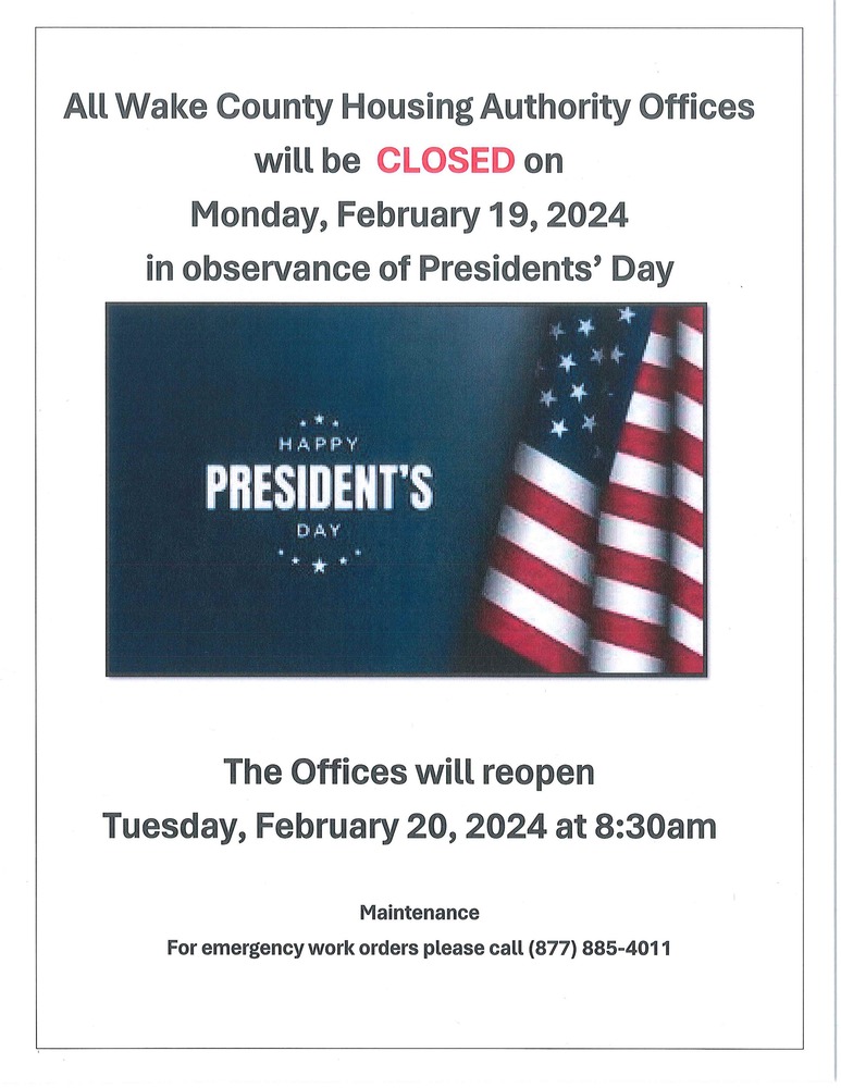 An American Flag mentioning the Closing of our Office