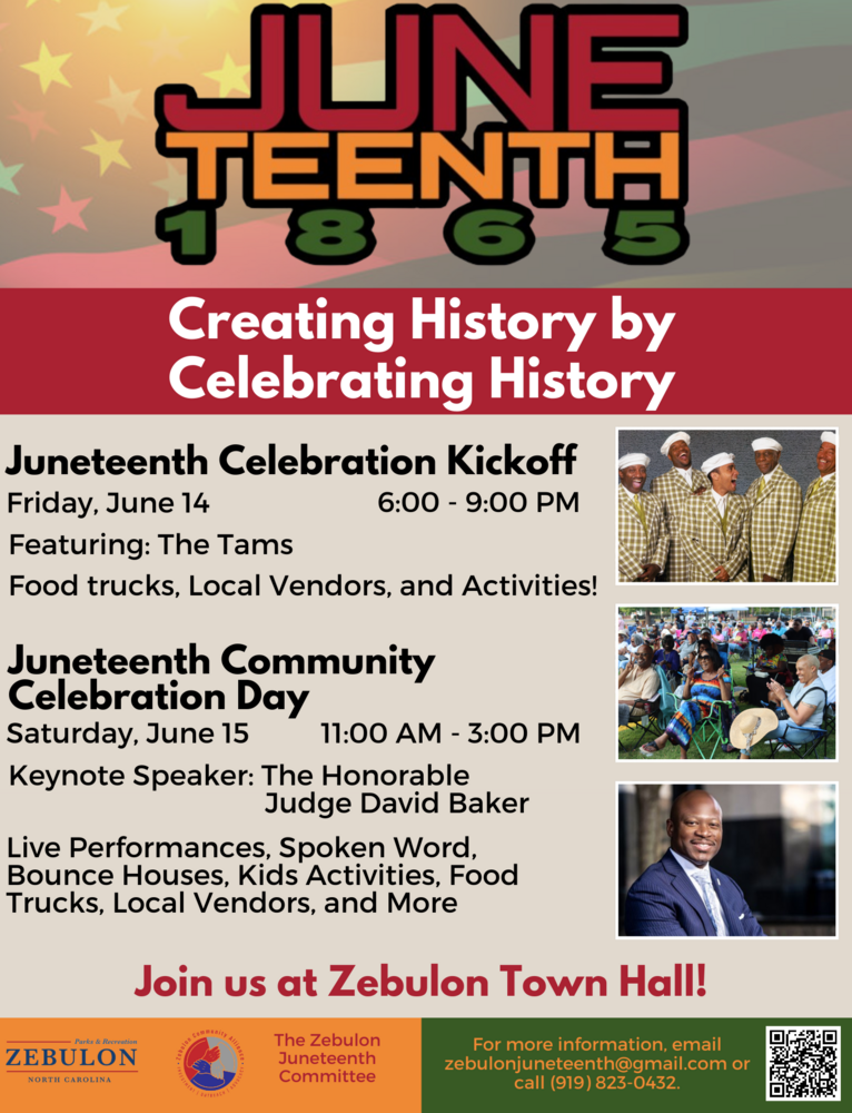 Juneteenth Event with people clapping and singing