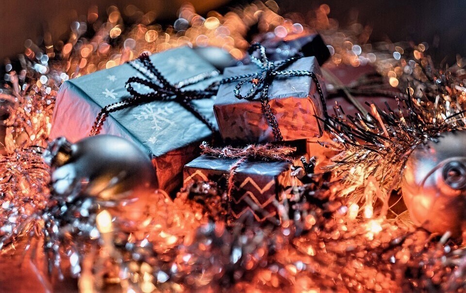 Wrapped christmas gifts