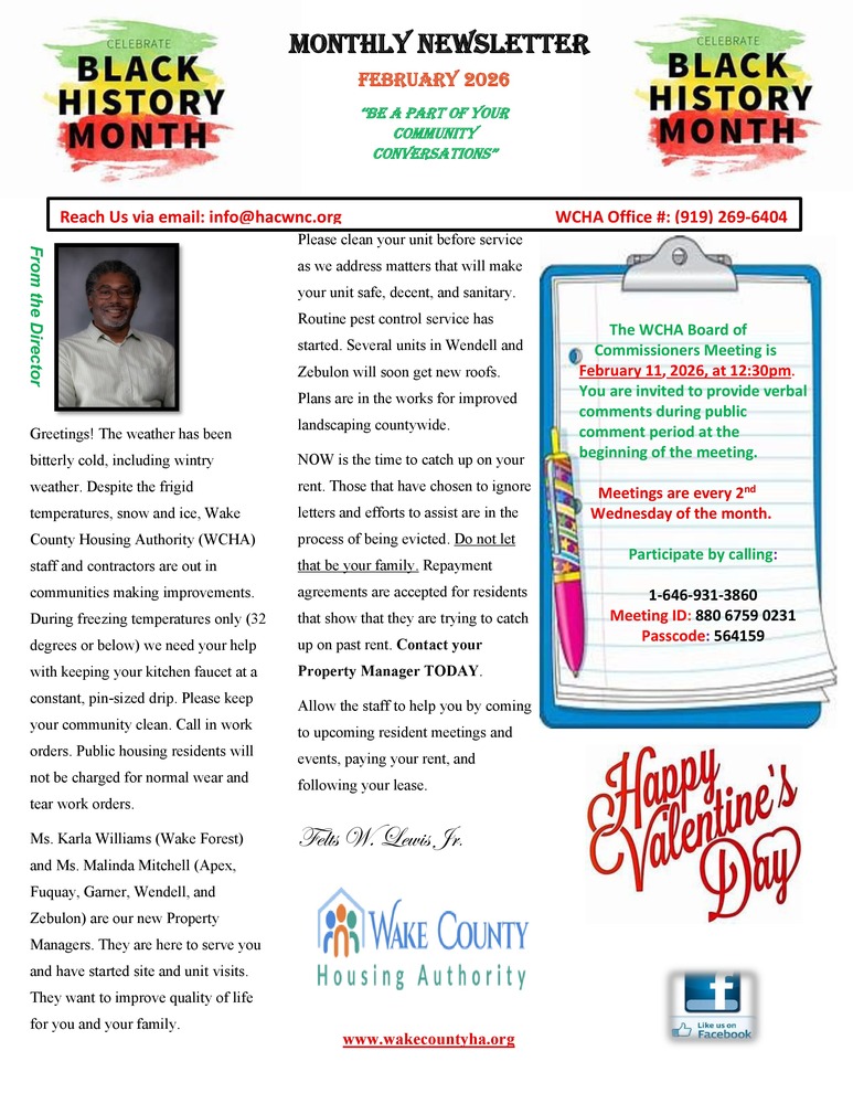 Newsletter page 1 all information from this page is listed above