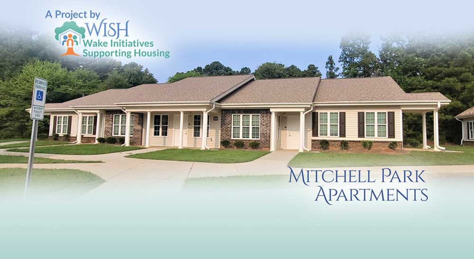 A drawing of Housing Units. A project by WISH. Wake Initiative Supporting Housing.