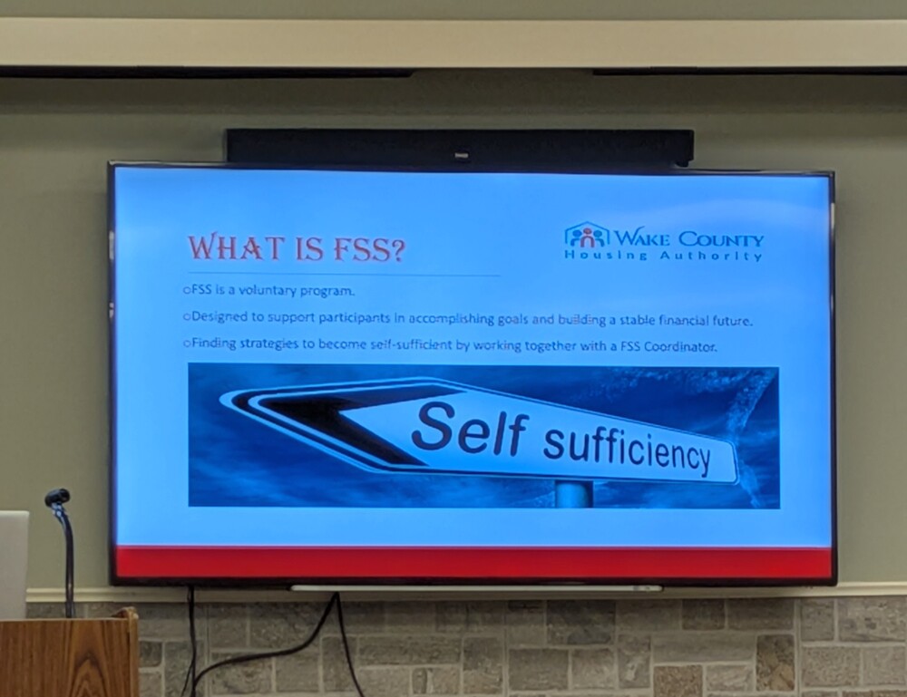 A picture with the Housing Authority Family Self Sufficiency Program description